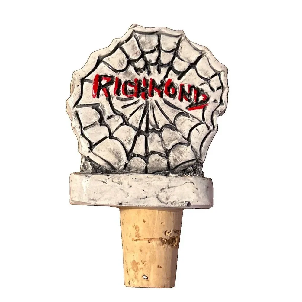 Handcrafted Ceramic Richmond Spiders Wine Bottle Stopper Cork